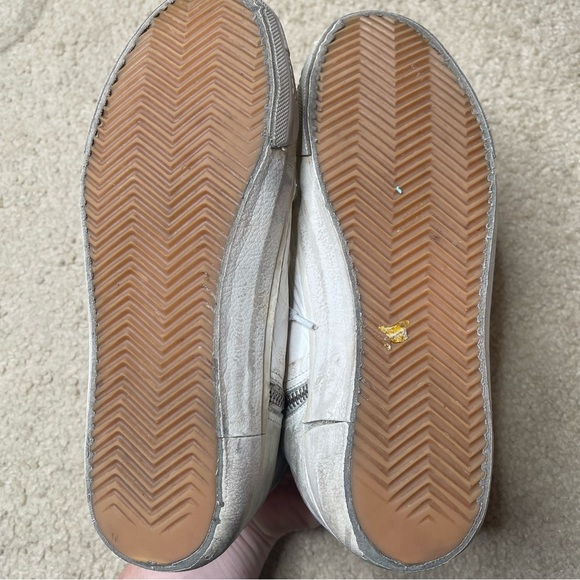 Golden Goose High Top Slide Sneakers Silver and White - Picture 5 of 9